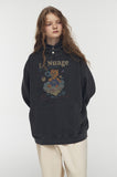 Bubble Heart Pigment Snap Hoodie