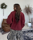 Off Dyeing Crop Work Jacket