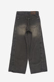 Tuel side wing wide denim pants