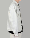 Oversize denim jacket White