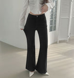 -3kg Span Semi-Bootcut Long Denim Pants