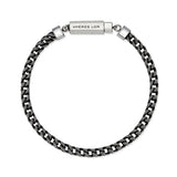 (W) Curve Box Antique Chain Bracelet