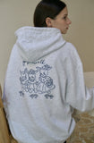Bloom Rabbit Embroidered Hoodie