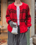 Meritz Wool Argyle Cardigan