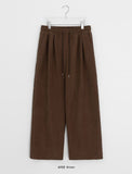 Belfie Brushed Corduroy Wide Pants