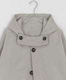 Auburn High-Neck Cotton Hood Bomber Jacket