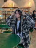 Wake Check Hooded Shirt