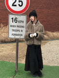 Roit Check Frill Long Banding Skirt