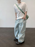 Museum back letter half T-shirts