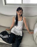Tudi diagonal track nylon training pants