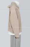 Bed Hood Knit Zip up