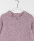 Nanko Puff Color Short Sleeve Crop Wool Knit