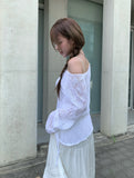 Dig Boat Neck Strap Off Mesh Knit