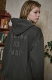 [2-WAY] Rust Patch Pigment Hood Zip-Up