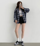 Today Check Loose Fit Long Sleeve Shirt