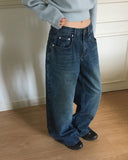 [MADE] Devon cut washing wide denim pants