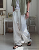 Wrap Snap Hidden Button Wide Slacks