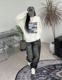 Miley printed boucle knitwear