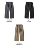 Clean One Tuck Banding Wide Slacks