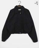 Wicon Collar Cotton Crop Short Jumper Jacket