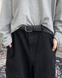 Clue Wide Cargo Denim Pants