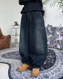 Deon Balloon Banding Denim Pants