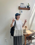 [BAONHAUS] Genbo Frill Tiered Short Sleeve Tee