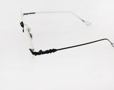 Dicking Round Rimless Metal Glasses