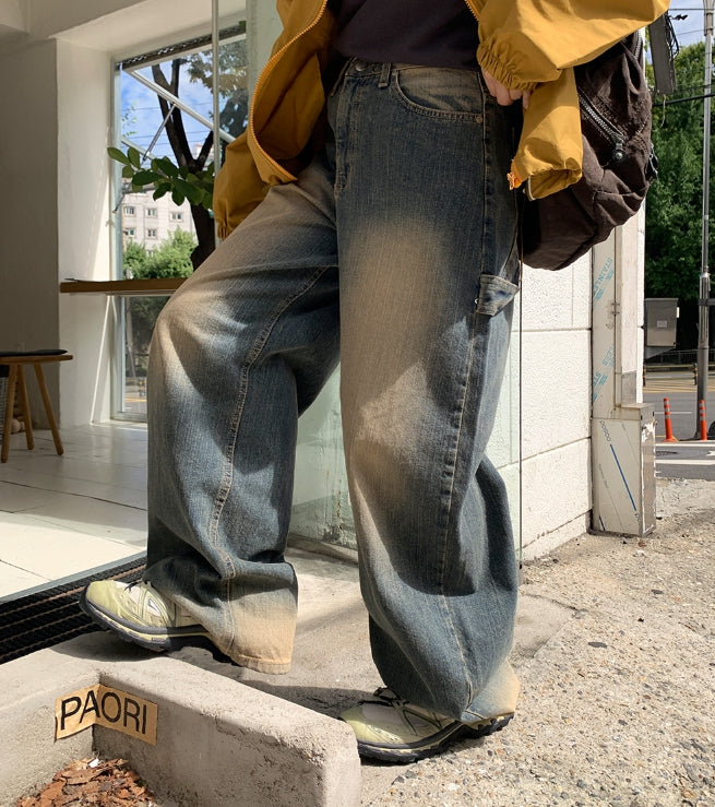 【BAON】Fanni Painter Vintage Washed Denim Pants BAON (バオン) - ファンニペインタービンテージウォッシング