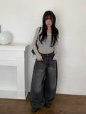 Hemmer Side Pintuck Wide Washing Pants