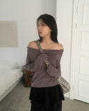 Henny Dot Velvet Frill Skirt Pants