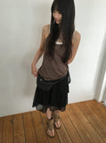 Must Dot Banding Midi Skirt