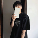 In-out lettering short sleeve tee