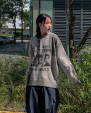 Komap Dirty Over Knit Hoodie
