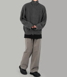 Stock knit zip-up