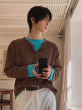 Leaf Crop Knit Cardigan