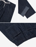 Summer one tuck wide denim pants