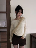 Amp Boatneck Peach Long Sleeve T-Shirt