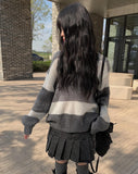 Kanko Two-Pocket Black Denim Mini Skirt