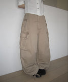 Karn Multi-Pocket Wide Cargo Pants