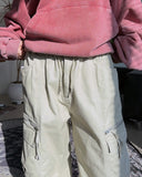 Elden diagonal zipper cargo pants