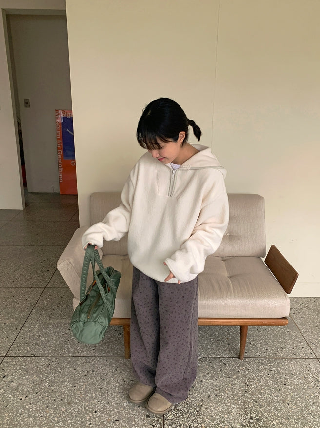【BAON】Sannos Flower Pintuck Cotton Pants BAON (バオン) - サンノスフラワーピンタックコットンパンツ