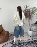Randy Wave Bermuda Denim Pants