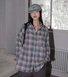 [MADE] Baskin Peach Fuzz Vintage Check Shirt