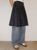 TARTAN CHECK PLEATS SK