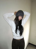 [Sweatshirt + Halterneck set] Doe Layered Holder Neck Sweatshirt