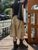 Fold Pocket Pigment Cargo Bermuda Pants