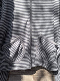 [BAONHAUS] Jenen Stripe Hood Zip-up