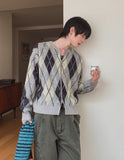 Cood Argyle Mohair Cardigan