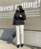 Warm-up Brushed Corduroy Straight Pants